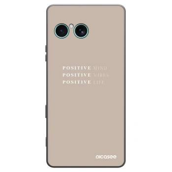 Picasee fekete szilikon tok az alábbi mobiltelefonokra Sony Xperia 10 VII - Positive Vibes