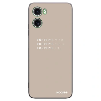 Picasee fekete szilikon tok az alábbi mobiltelefonokra Motorola Moto G06 - Positive Vibes