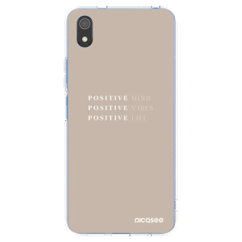 Picasee átlátszó szilikon tok az alábbi mobiltelefonokra Xiaomi Redmi 7A - Positive Vibes