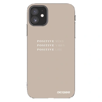 Picasee átlátszó szilikon tok az alábbi mobiltelefonokra Apple iPhone 11 - Positive Vibes