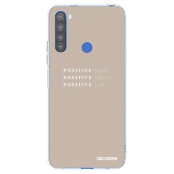 Picasee átlátszó szilikon tok az alábbi mobiltelefonokra Xiaomi Redmi Note 8T - Positive Vibes
