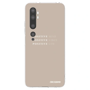 Picasee átlátszó szilikon tok az alábbi mobiltelefonokra Xiaomi Mi Note 10 (Pro) - Positive Vibes