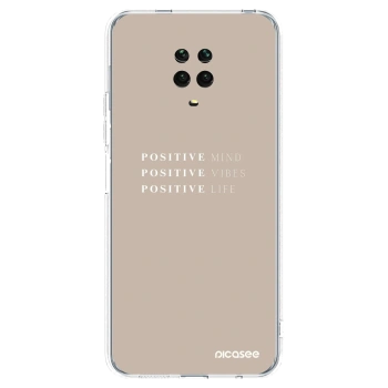 Picasee átlátszó szilikon tok az alábbi mobiltelefonokra Xiaomi Redmi Note 9 Pro - Positive Vibes