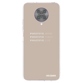 Picasee átlátszó szilikon tok az alábbi mobiltelefonokra Xiaomi Poco F2 Pro - Positive Vibes