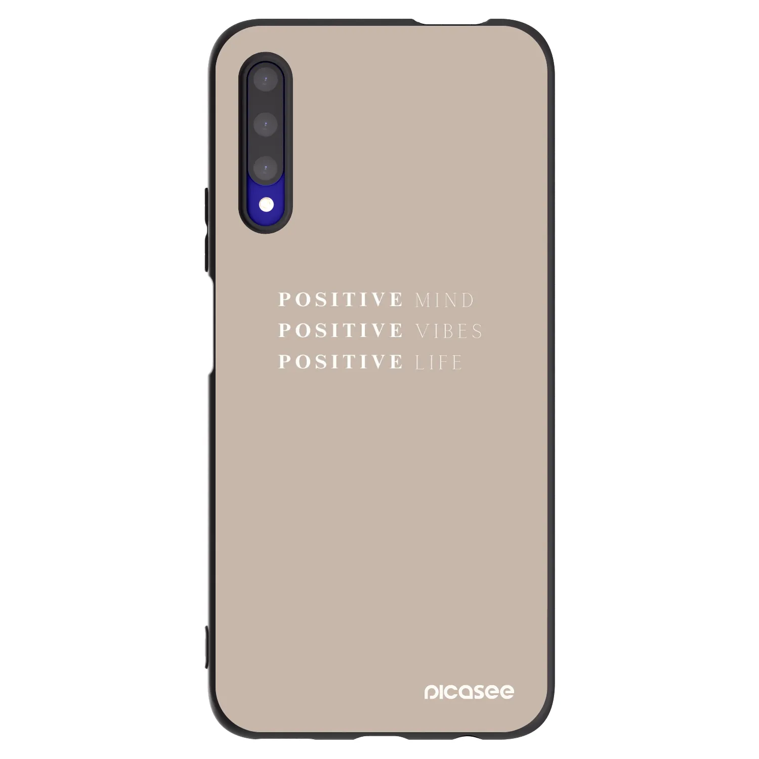 Picasee fekete szilikon tok az alábbi mobiltelefonokra Honor 9X Pro - Positive Vibes