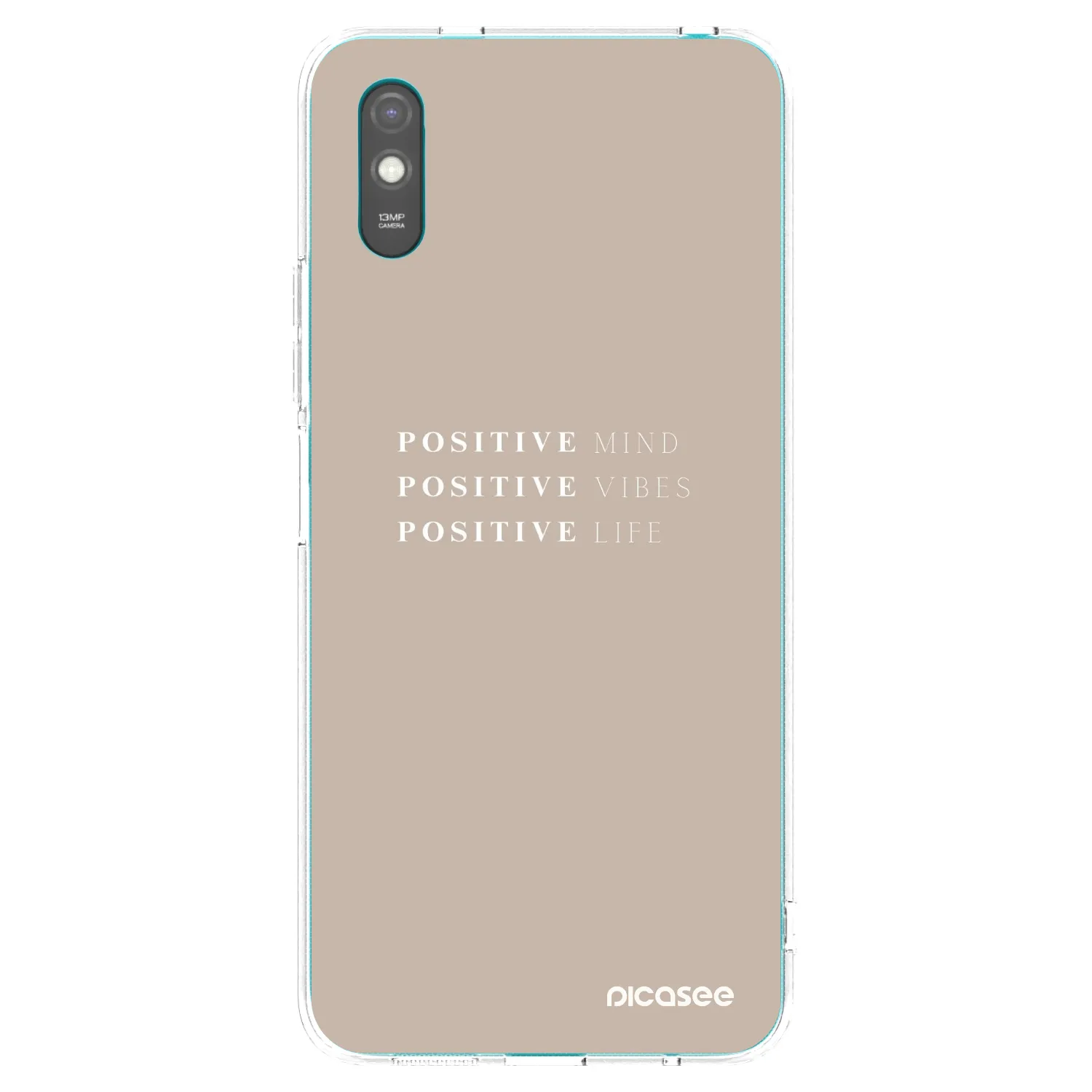 Picasee átlátszó szilikon tok az alábbi mobiltelefonokra Xiaomi Redmi 9A - Positive Vibes
