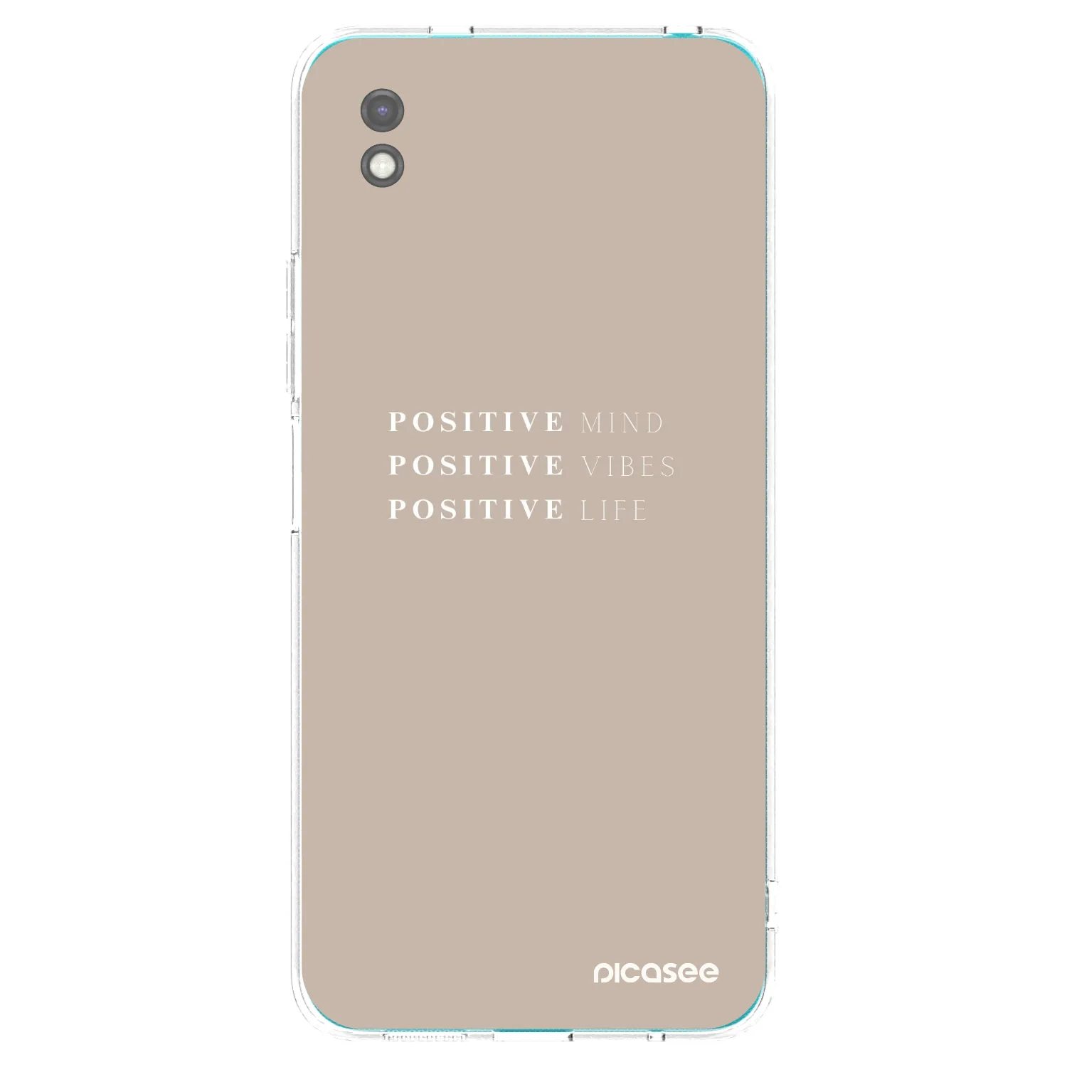 Picasee fekete szilikon tok az alábbi mobiltelefonokra Xiaomi Redmi 9A - Positive Vibes