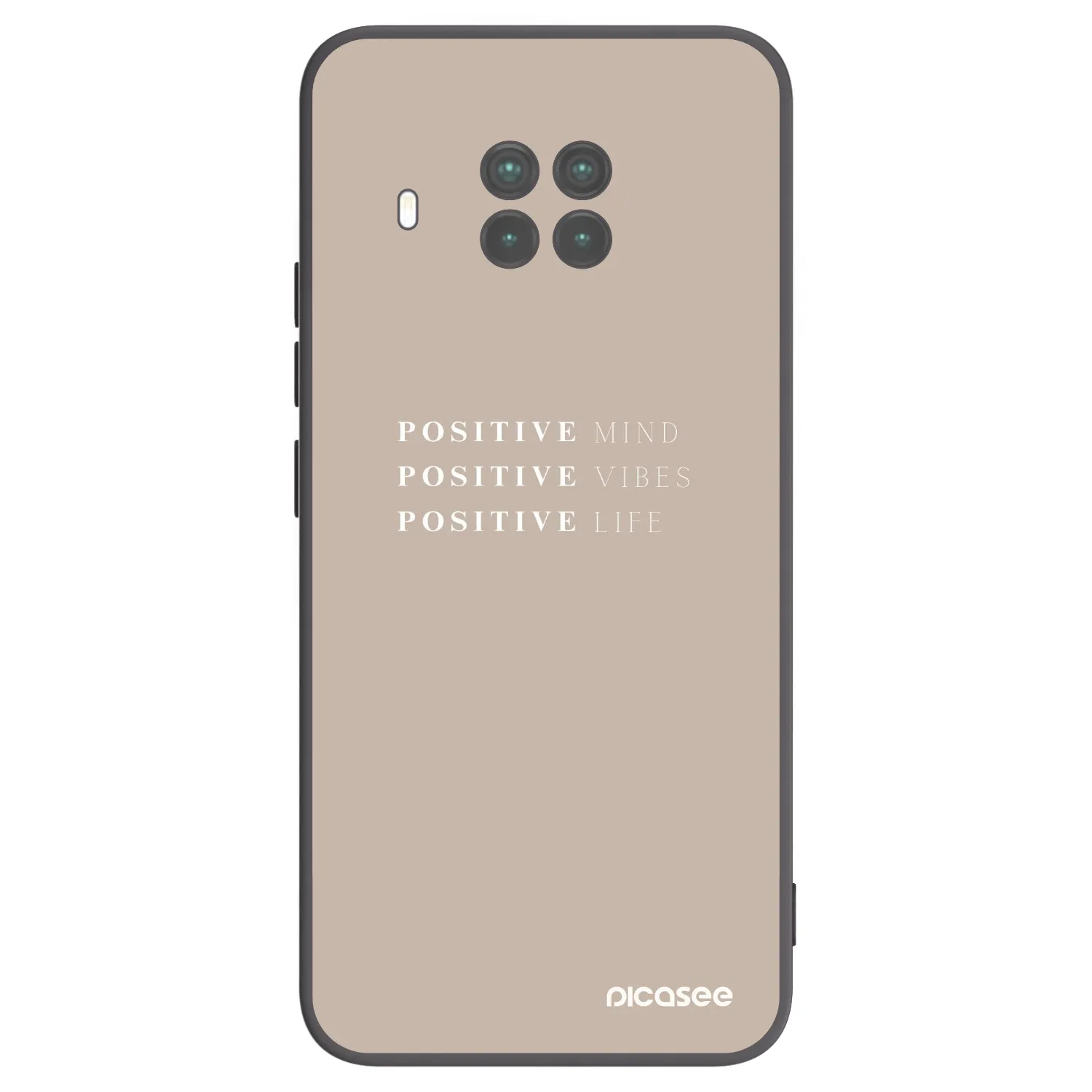 Picasee fekete szilikon tok az alábbi mobiltelefonokra Xiaomi Mi 10T Lite - Positive Vibes