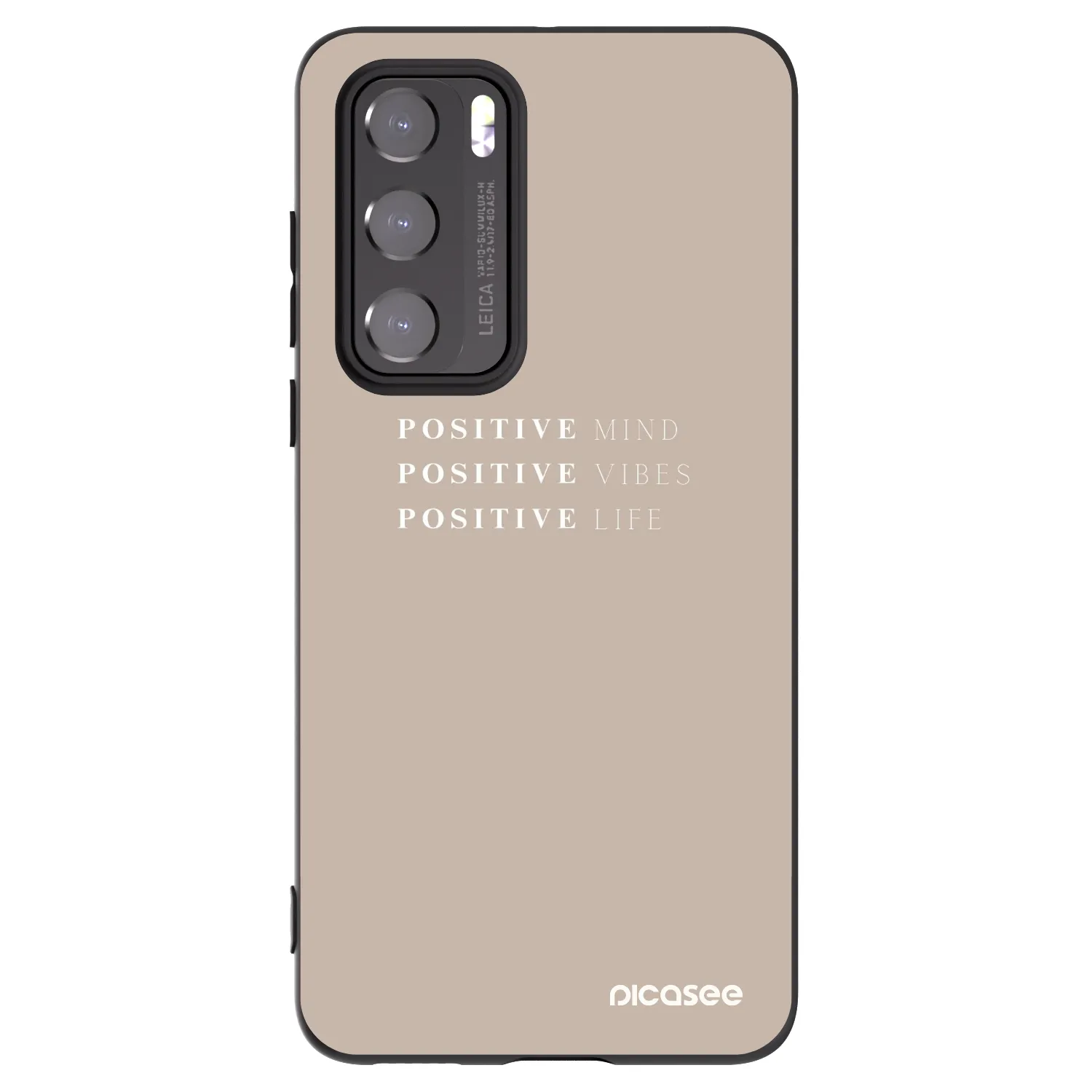 Picasee fekete szilikon tok az alábbi mobiltelefonokra Huawei P40 - Positive Vibes