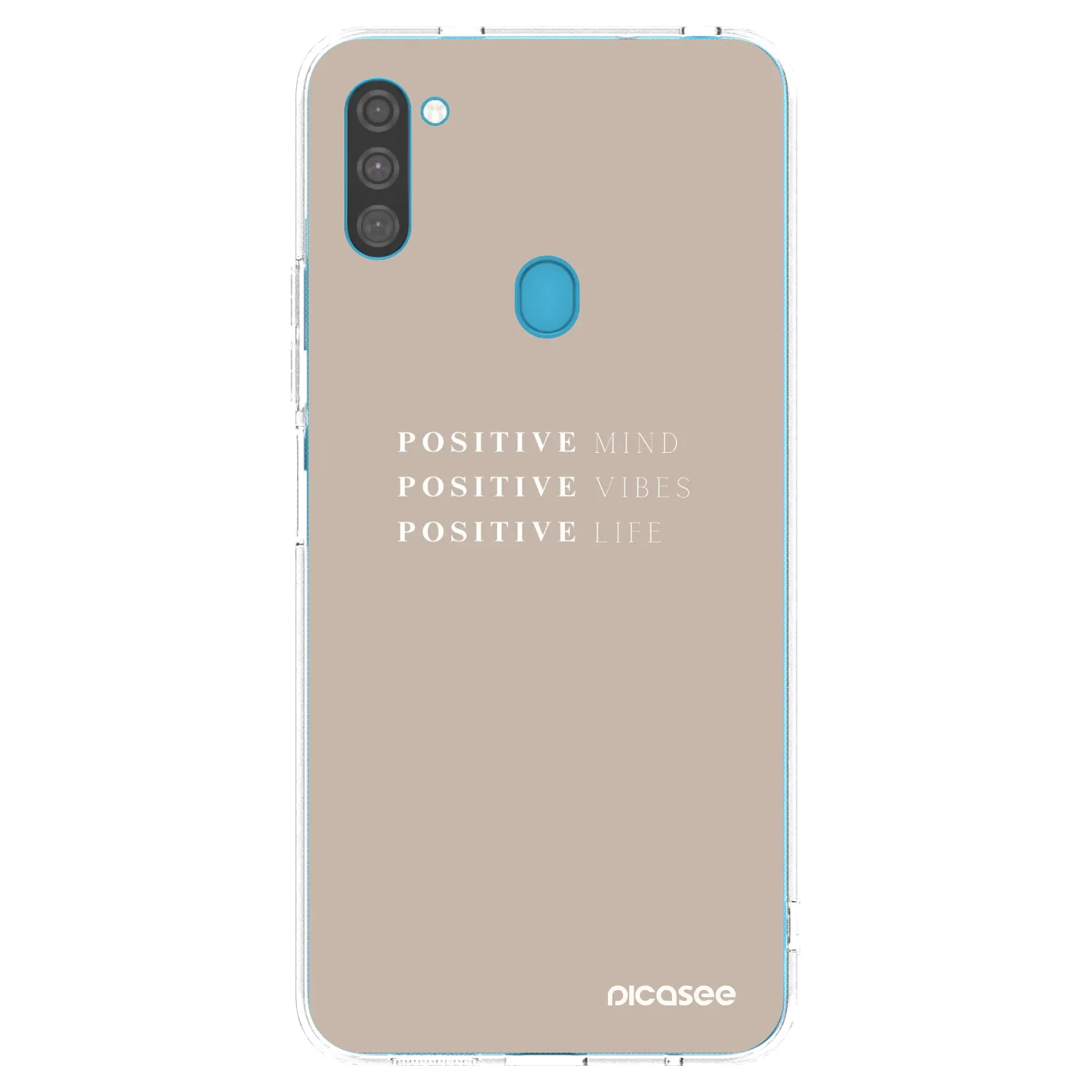 Picasee átlátszó szilikon tok az alábbi mobiltelefonokra Samsung Galaxy M11 - Positive Vibes