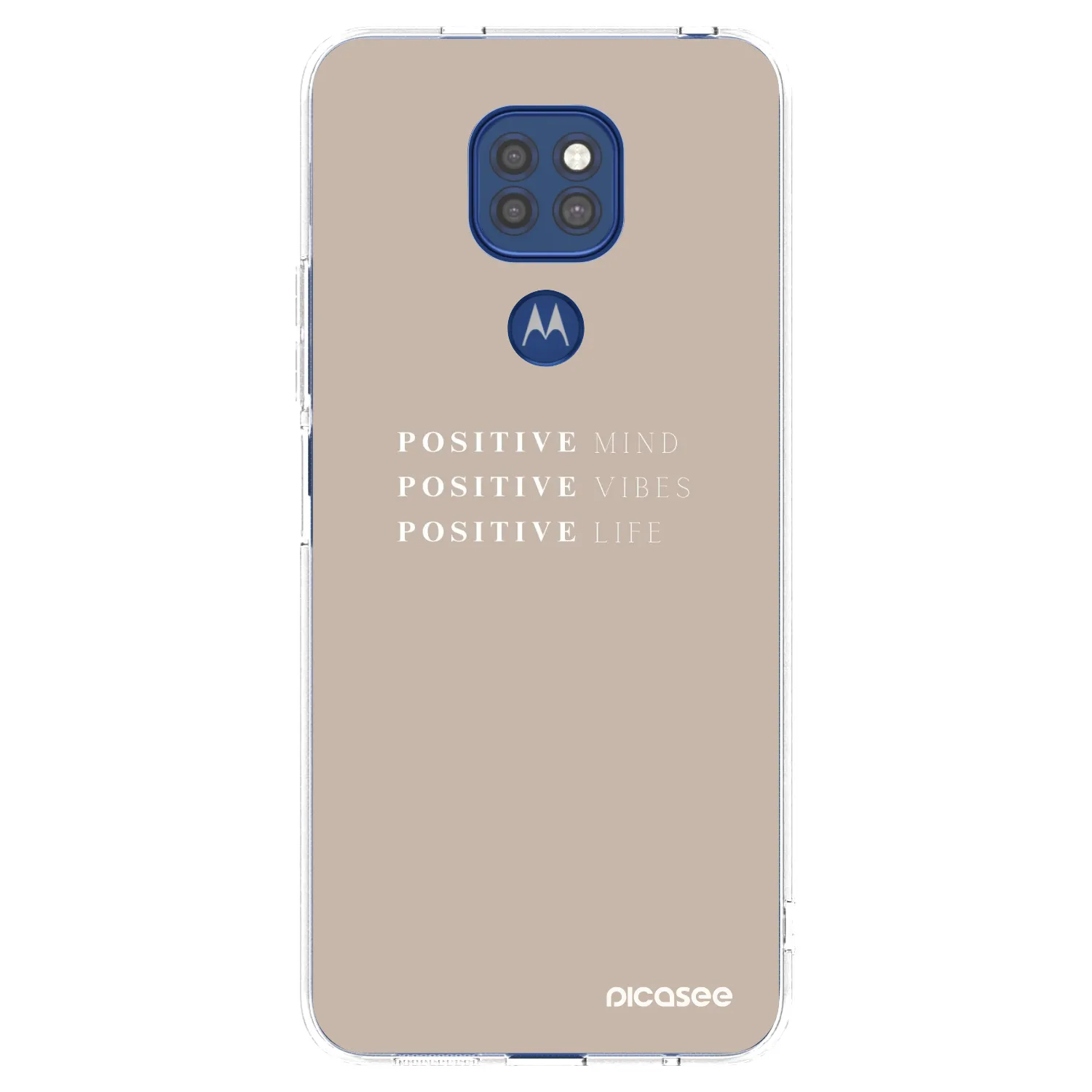 Picasee átlátszó szilikon tok az alábbi mobiltelefonokra Motorola Moto G9 Play - Positive Vibes