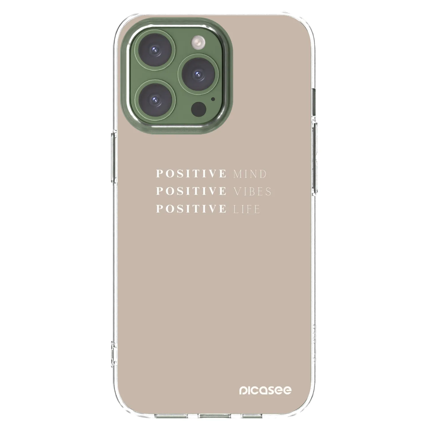 Picasee átlátszó szilikon tok az alábbi mobiltelefonokra Apple iPhone 13 Pro - Positive Vibes
