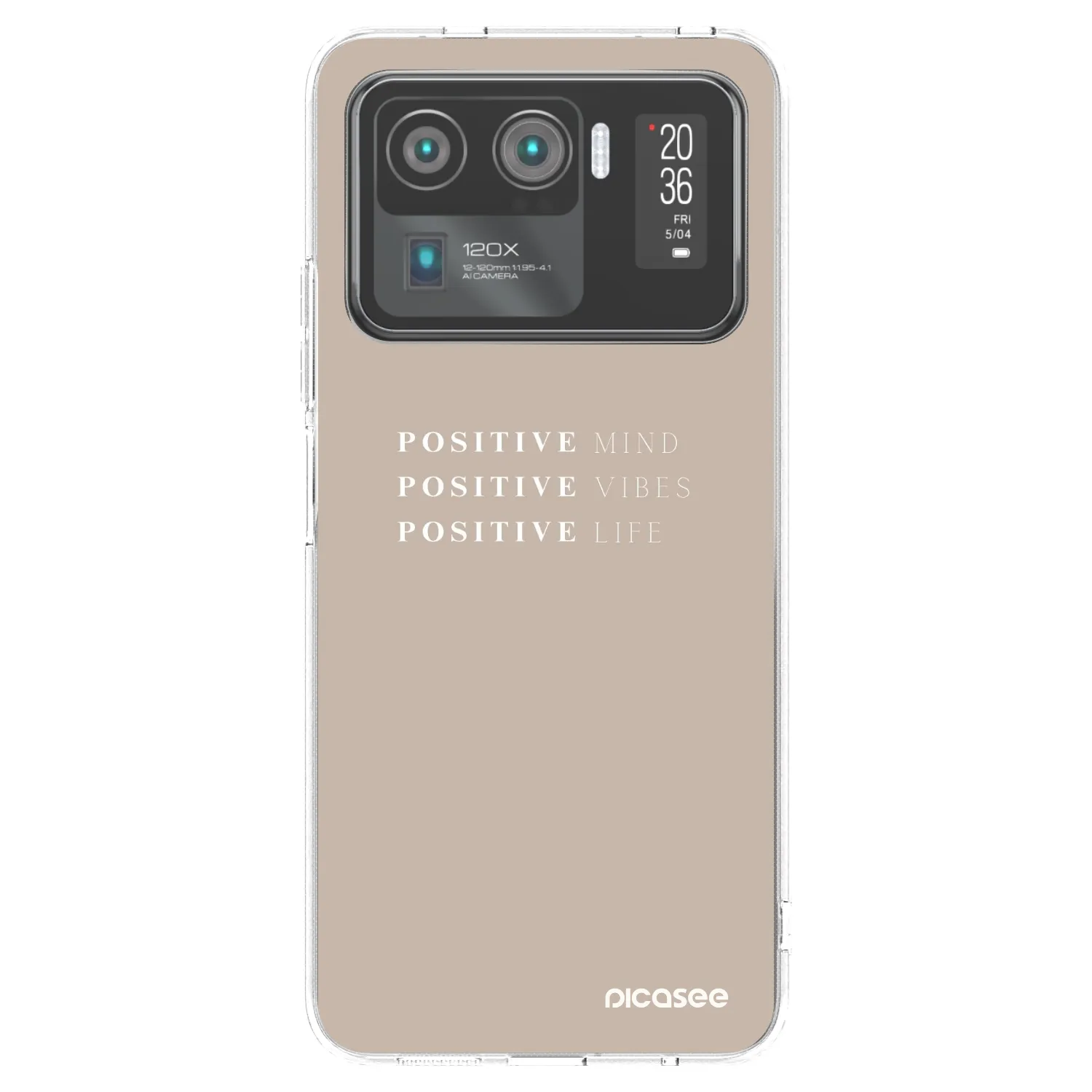 Picasee átlátszó szilikon tok az alábbi mobiltelefonokra Xiaomi Mi 11 Ultra - Positive Vibes