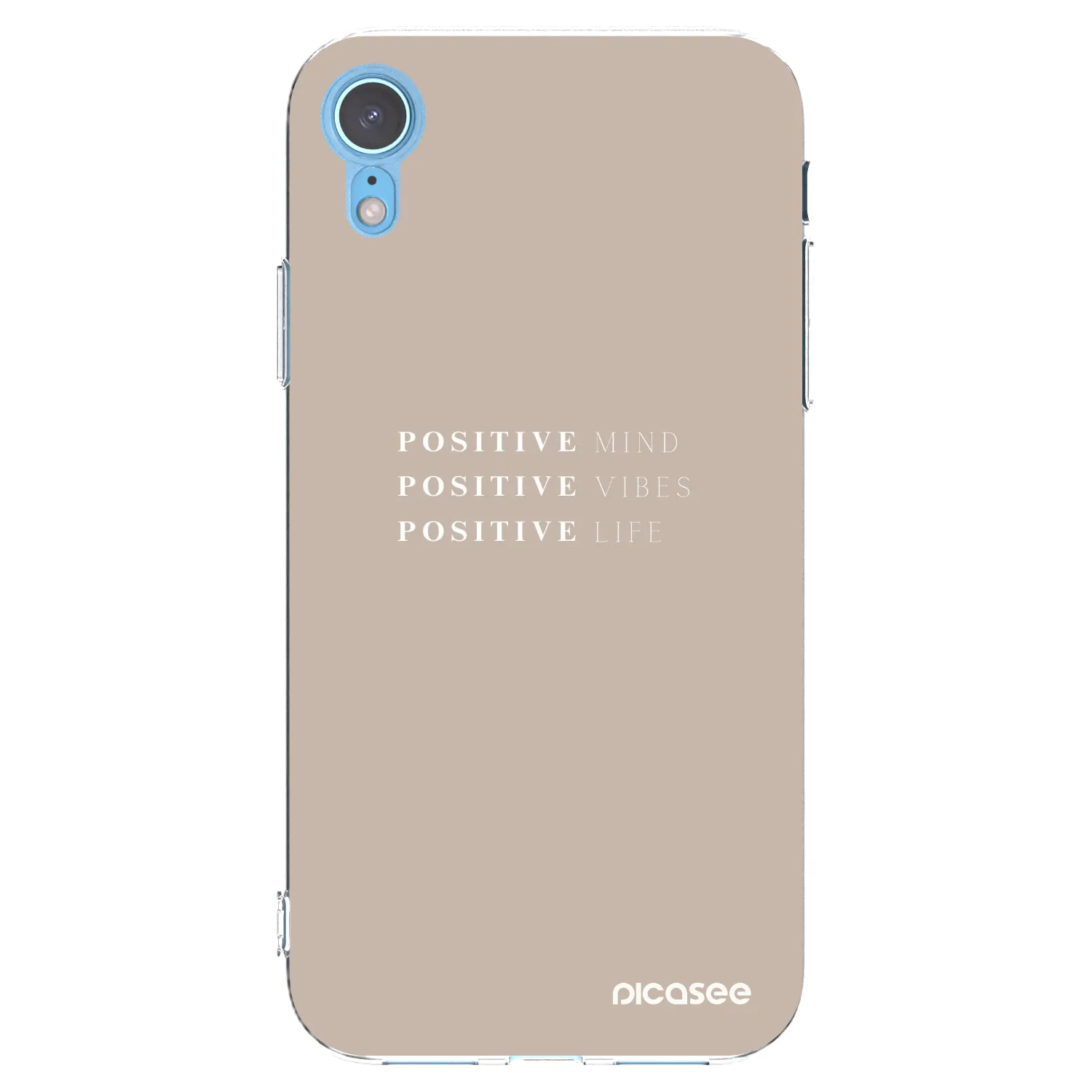 Picasee átlátszó szilikon tok az alábbi mobiltelefonokra Apple iPhone XR - Positive Vibes