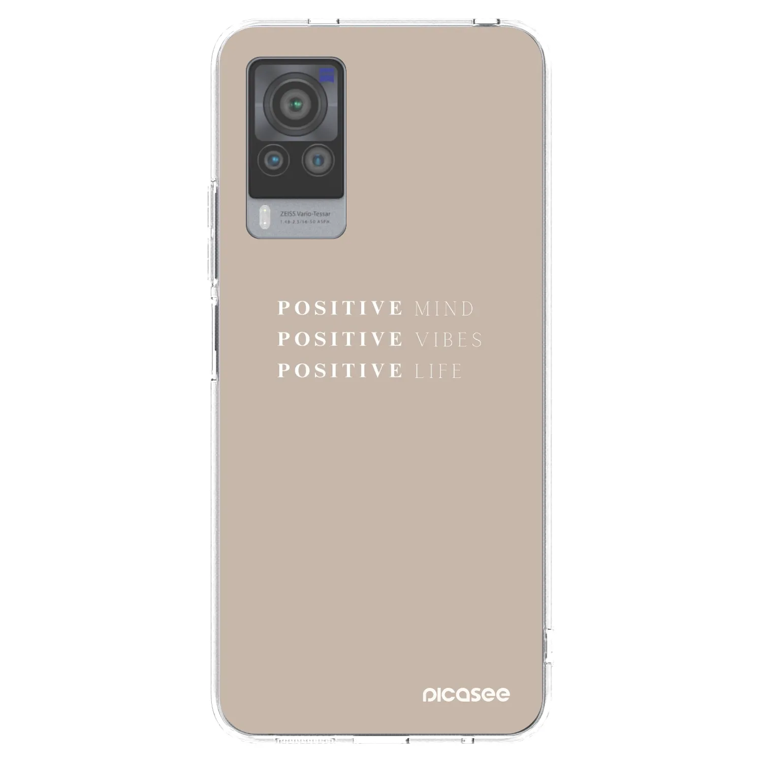 Picasee átlátszó szilikon tok az alábbi mobiltelefonokra Vivo X60 Pro 5G - Positive Vibes