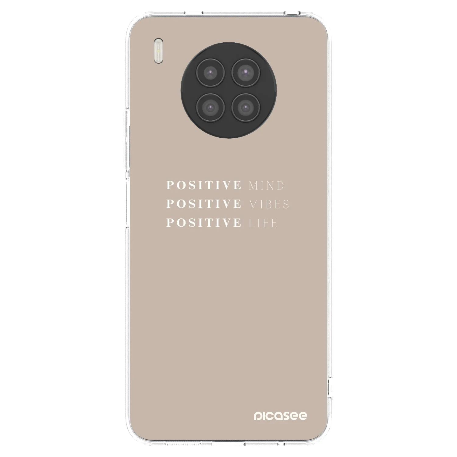 Picasee átlátszó szilikon tok az alábbi mobiltelefonokra Huawei Nova 8i - Positive Vibes