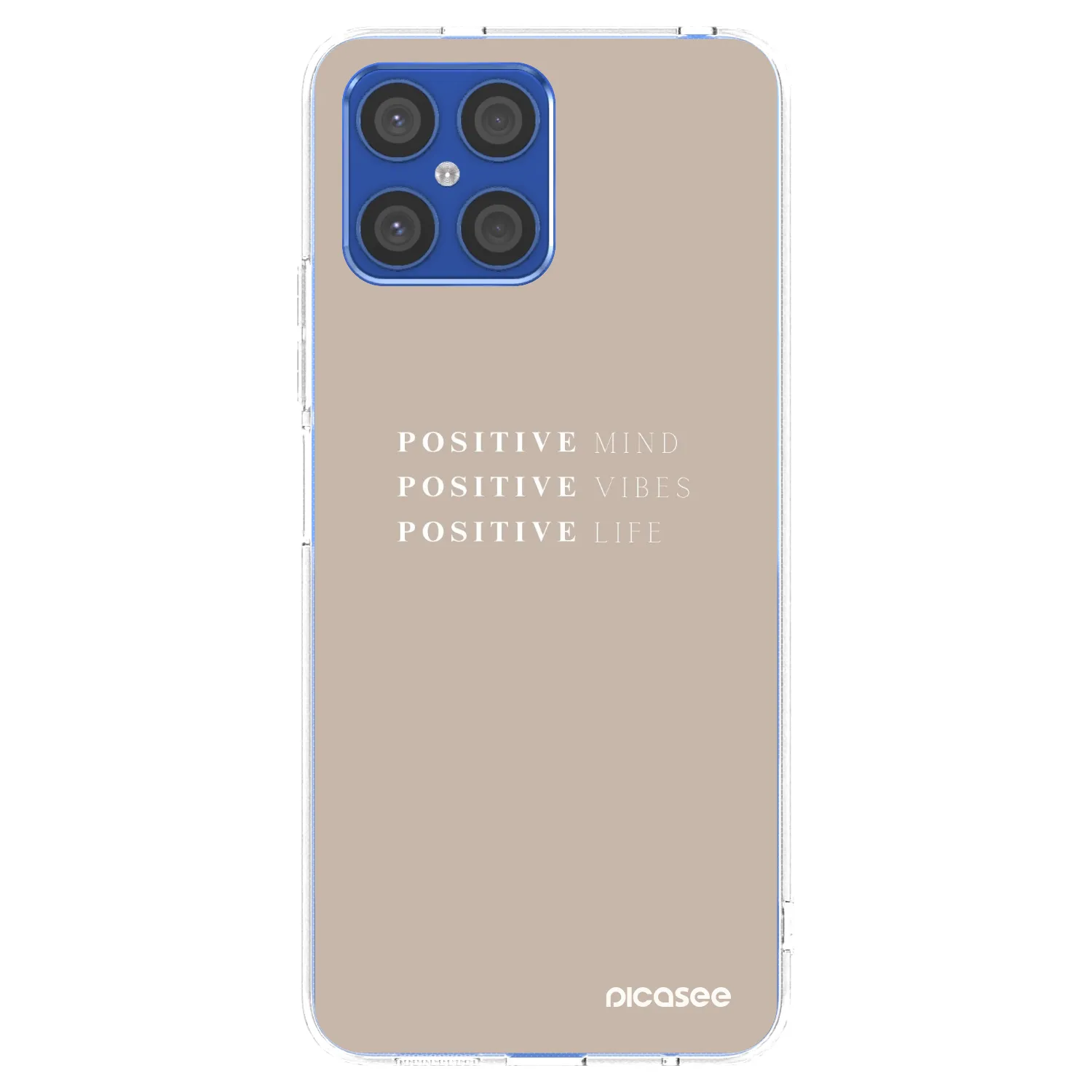 Picasee átlátszó szilikon tok az alábbi mobiltelefonokra Honor X8 4G - Positive Vibes