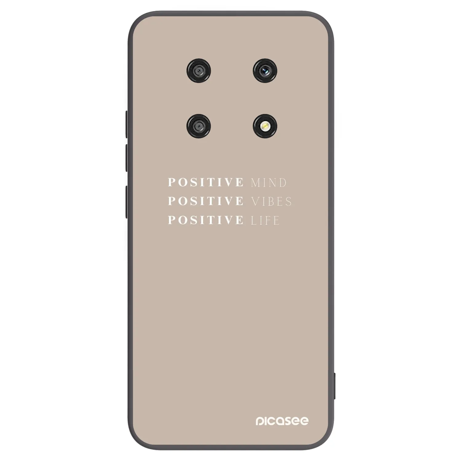Picasee fekete szilikon tok az alábbi mobiltelefonokra Honor Magic4 Lite 5G - Positive Vibes