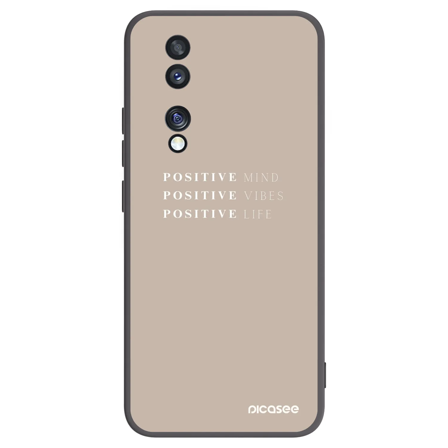 Picasee fekete szilikon tok az alábbi mobiltelefonokra Honor 70 - Positive Vibes