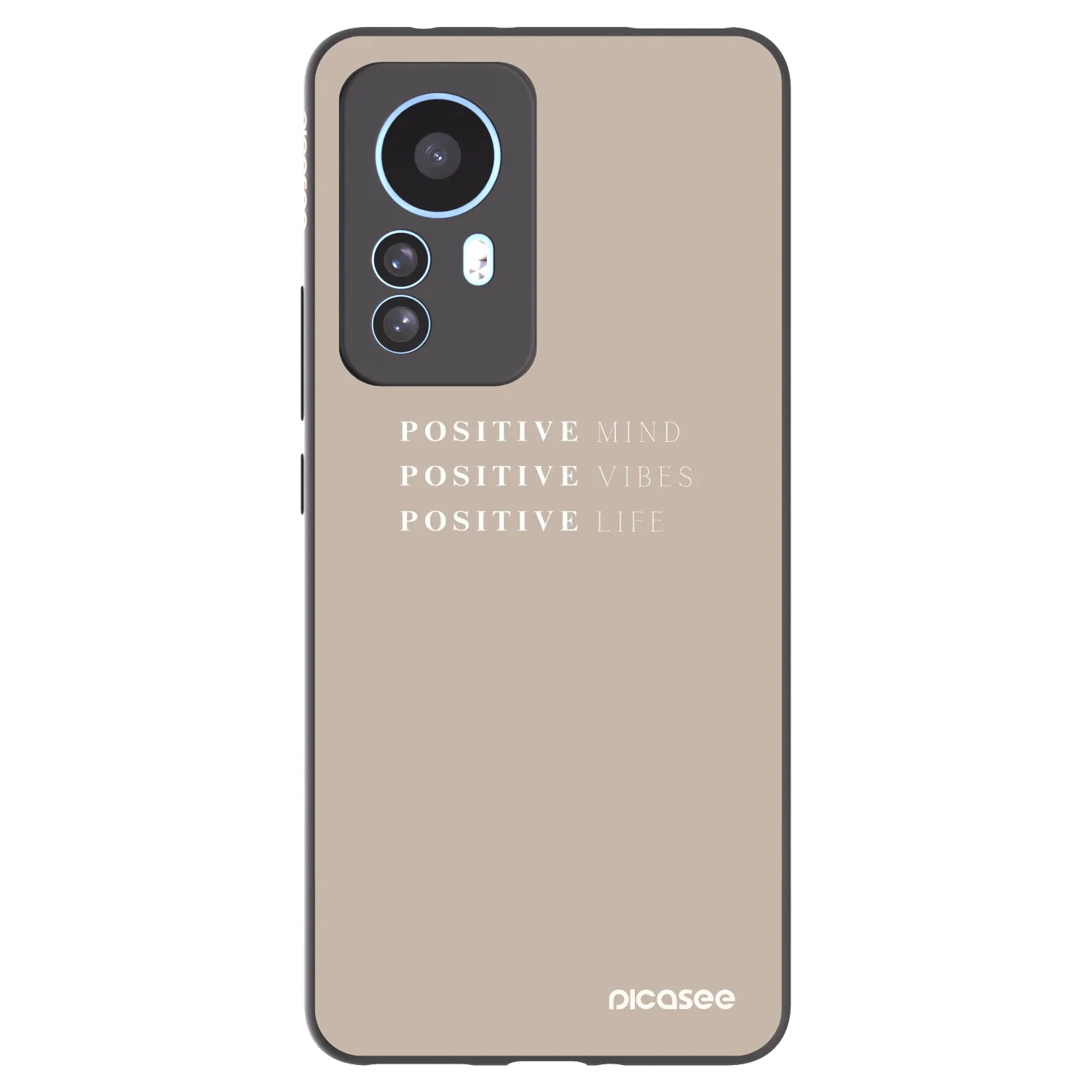 Picasee fekete szilikon tok az alábbi mobiltelefonokra Xiaomi 12T Pro - Positive Vibes