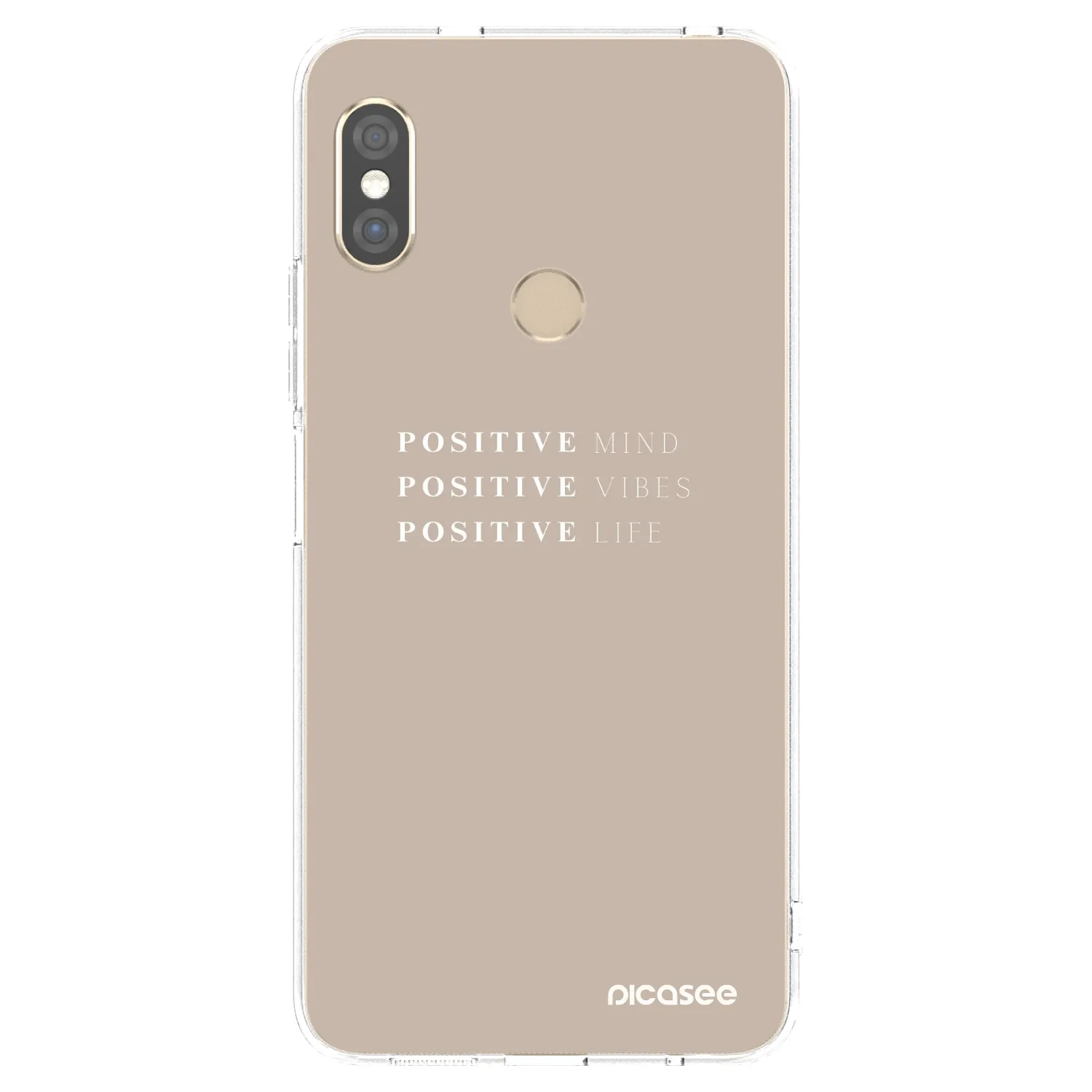 Picasee átlátszó szilikon tok az alábbi mobiltelefonokra Xiaomi Redmi Note 5 Global - Positive Vibes