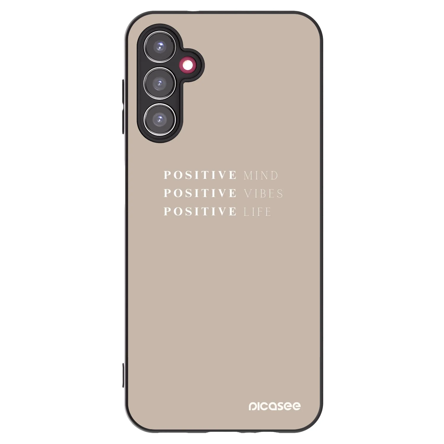 Picasee fekete szilikon tok az alábbi mobiltelefonokra Samsung Galaxy A14 5G A146P - Positive Vibes