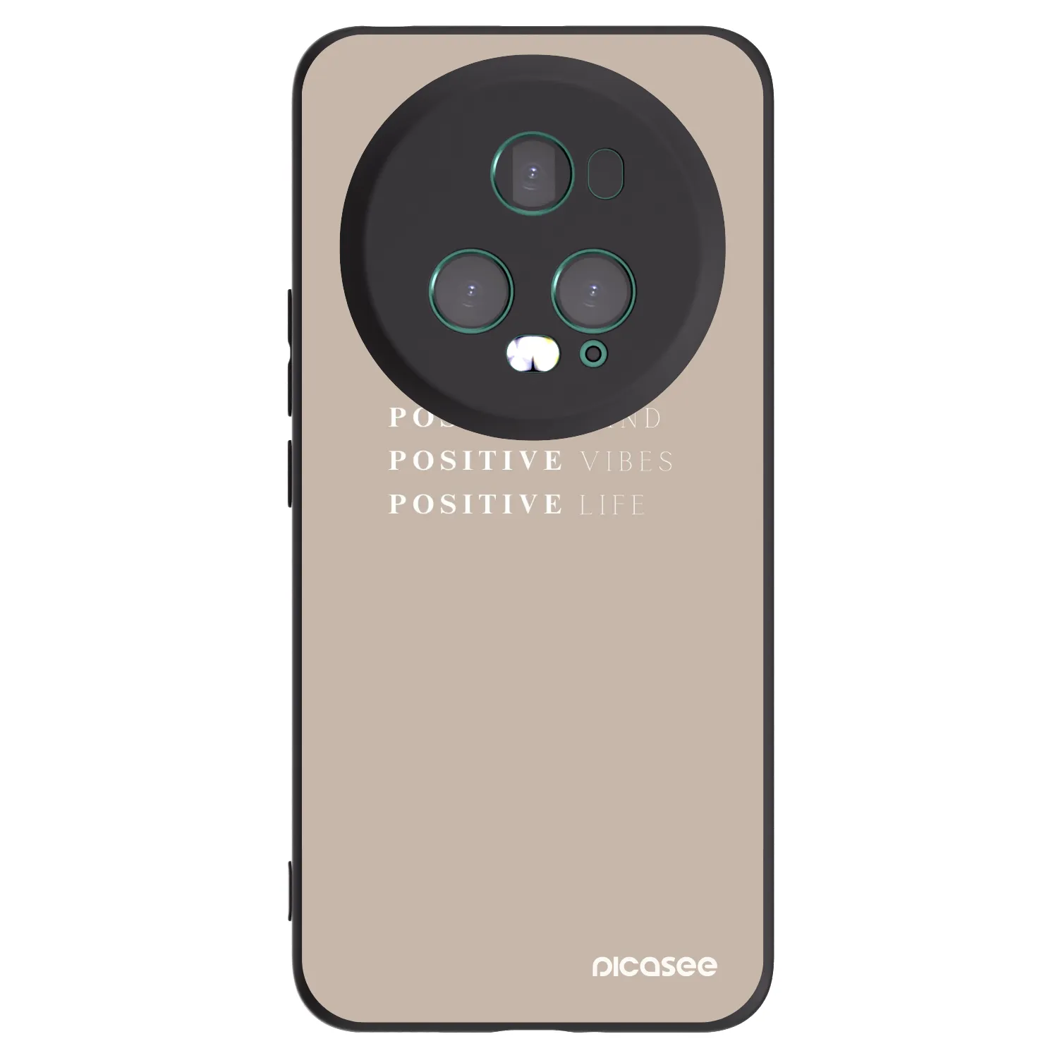 Picasee fekete szilikon tok az alábbi mobiltelefonokra Honor Magic5 Pro - Positive Vibes