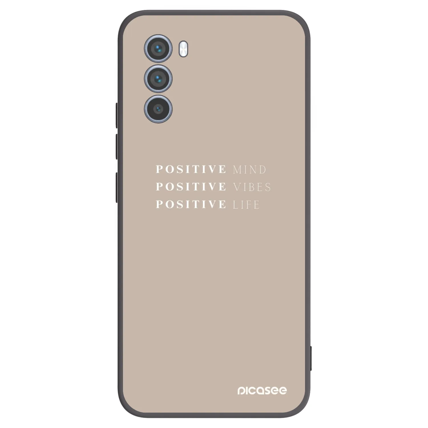 Picasee fekete szilikon tok az alábbi mobiltelefonokra Motorola Moto G62 - Positive Vibes