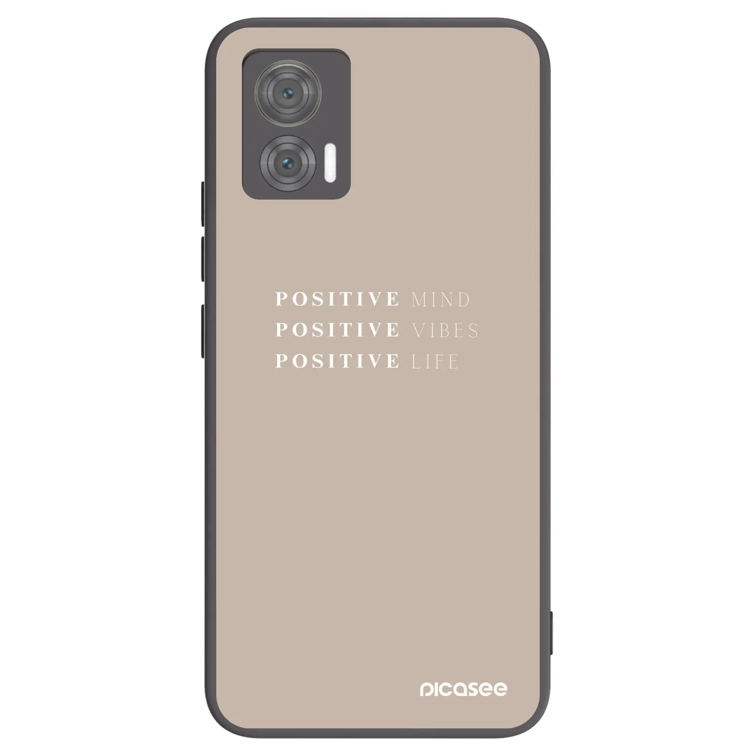 Picasee fekete szilikon tok az alábbi mobiltelefonokra Motorola Edge 30 Neo - Positive Vibes