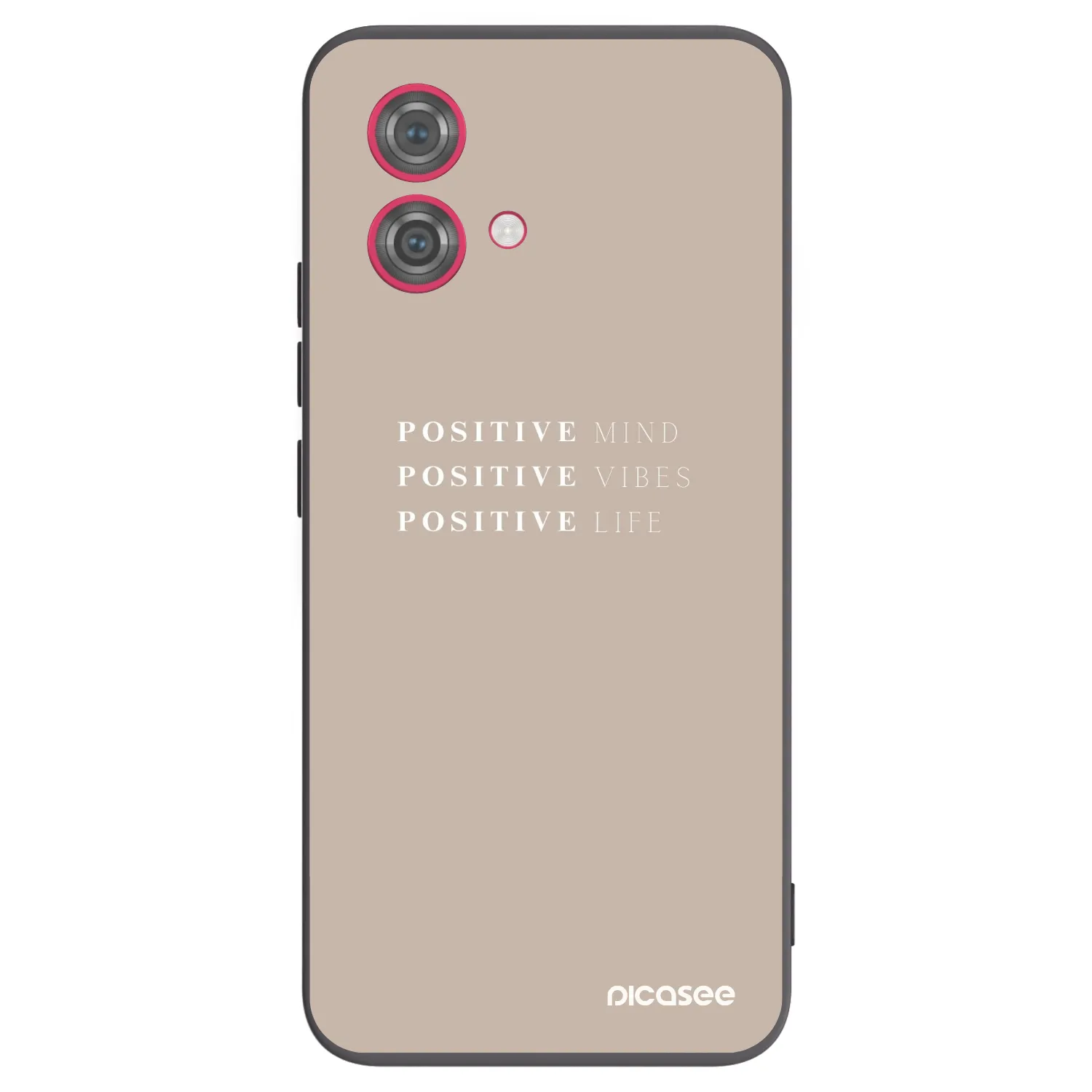 Picasee fekete szilikon tok az alábbi mobiltelefonokra Motorola Moto G84 5G - Positive Vibes