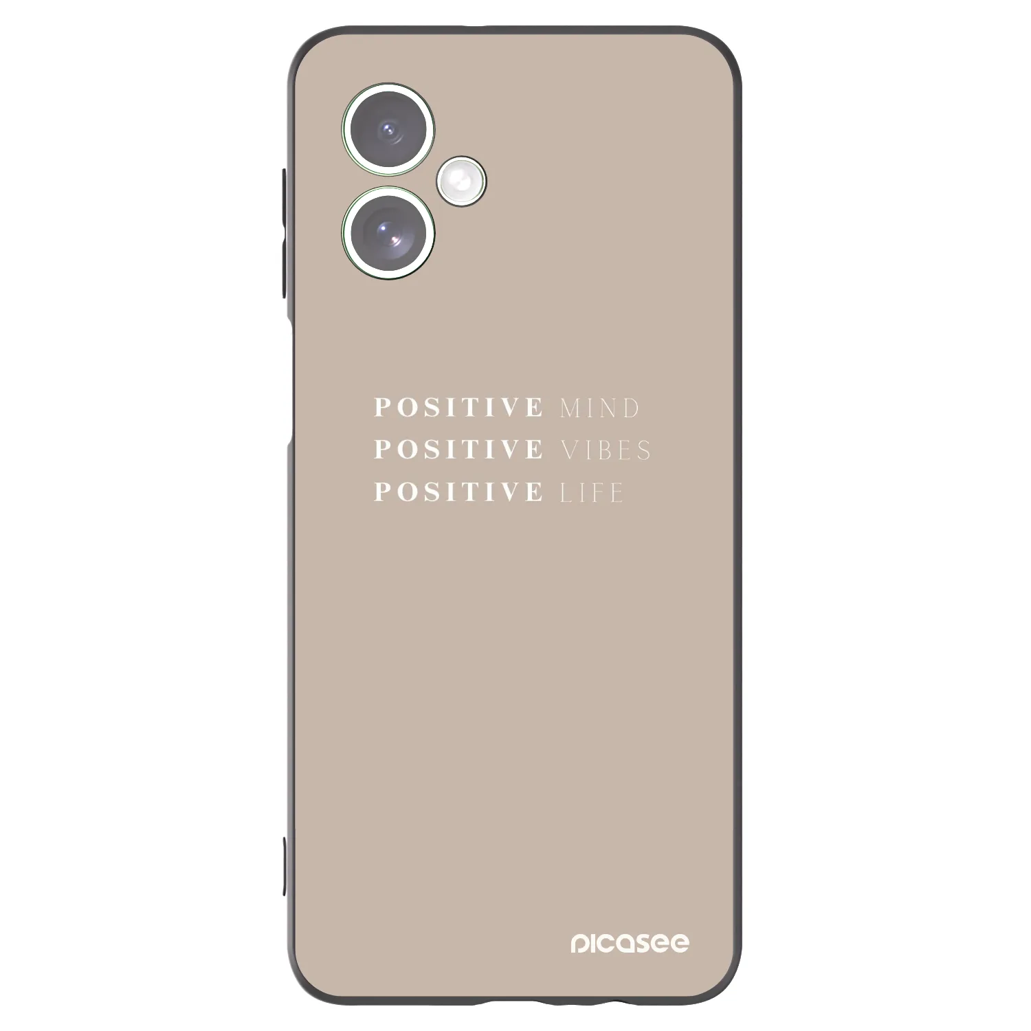 Picasee fekete szilikon tok az alábbi mobiltelefonokra Motorola Moto G54 5G - Positive Vibes