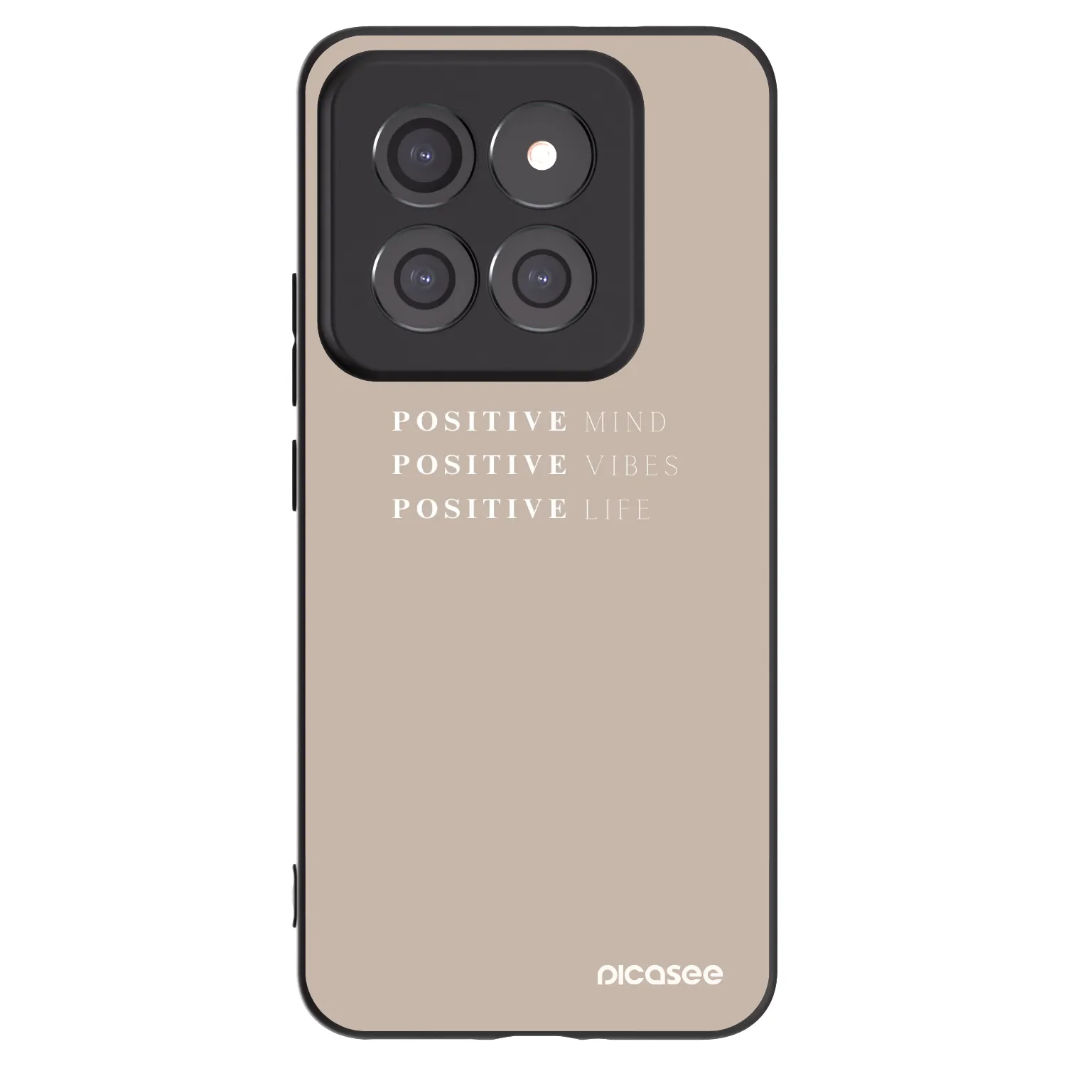 Picasee fekete szilikon tok az alábbi mobiltelefonokra Xiaomi 14 Pro - Positive Vibes