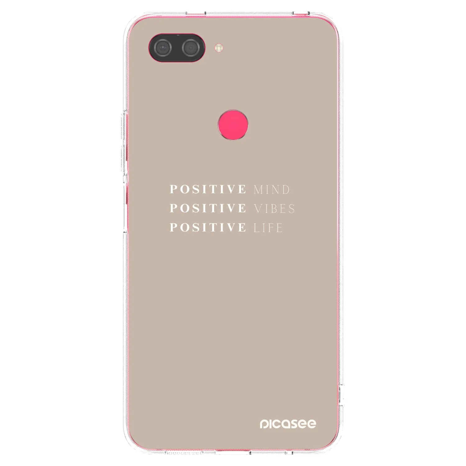 Picasee átlátszó szilikon tok az alábbi mobiltelefonokra Xiaomi Mi 8 Lite - Positive Vibes