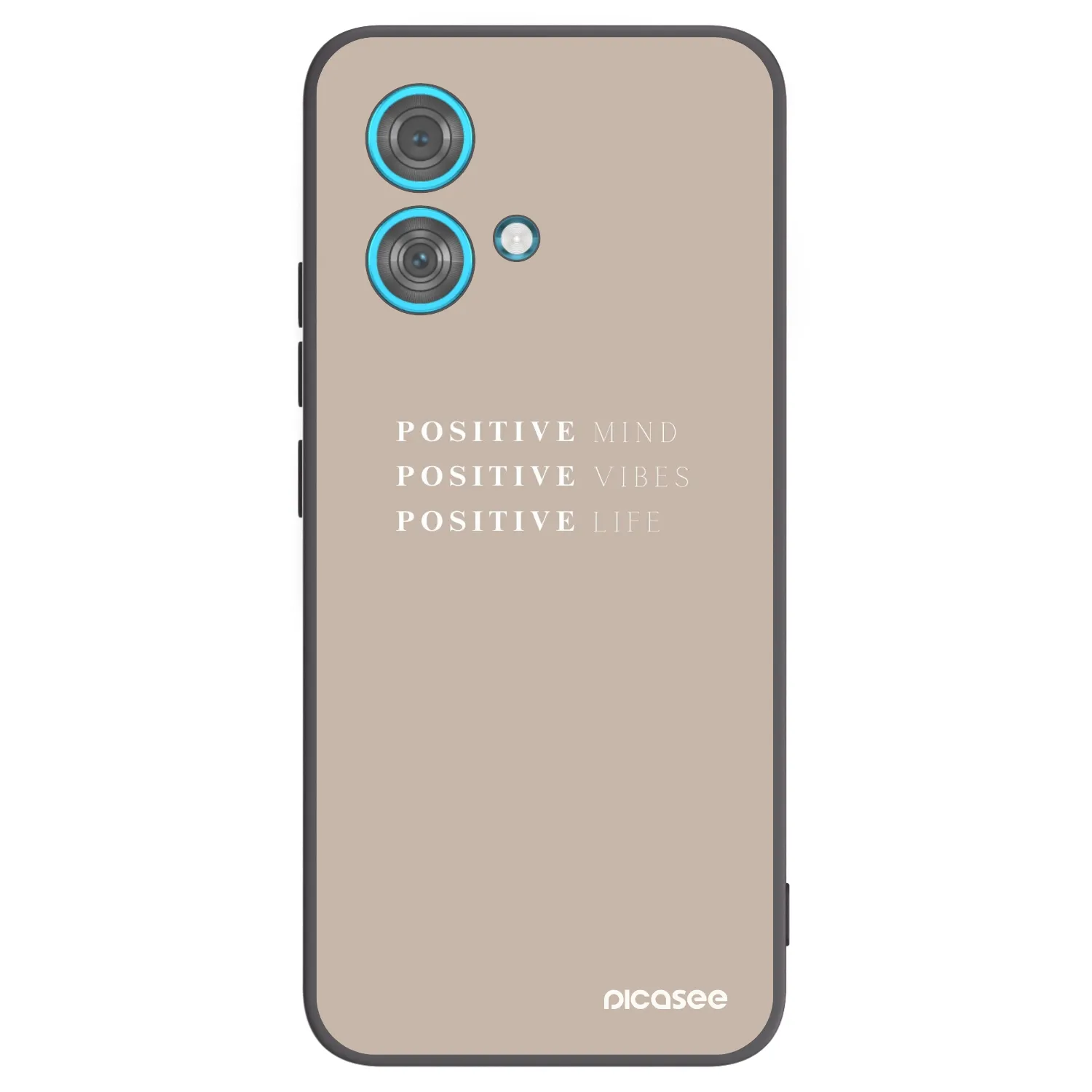 Picasee fekete szilikon tok az alábbi mobiltelefonokra Motorola Edge 40 Neo - Positive Vibes