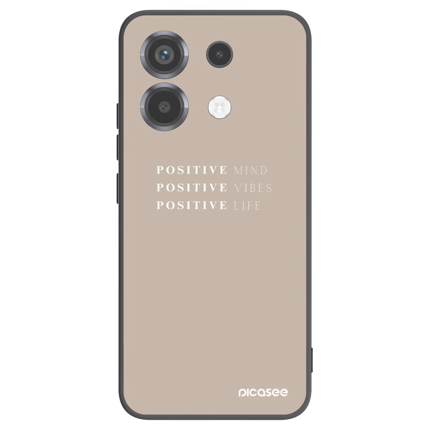 Picasee fekete szilikon tok az alábbi mobiltelefonokra Xiaomi Poco X6 - Positive Vibes