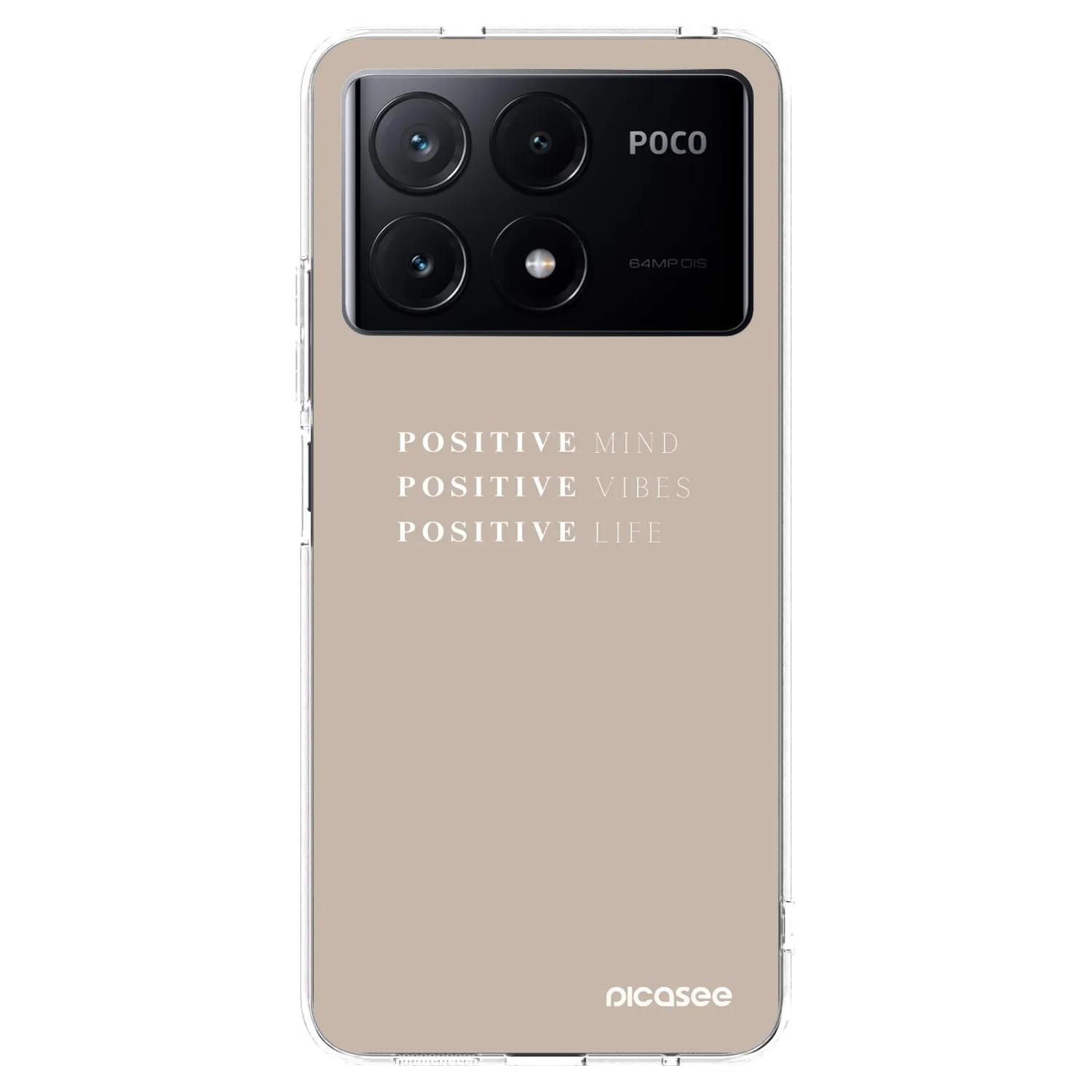 Picasee átlátszó szilikon tok az alábbi mobiltelefonokra Xiaomi Poco X6 Pro - Positive Vibes