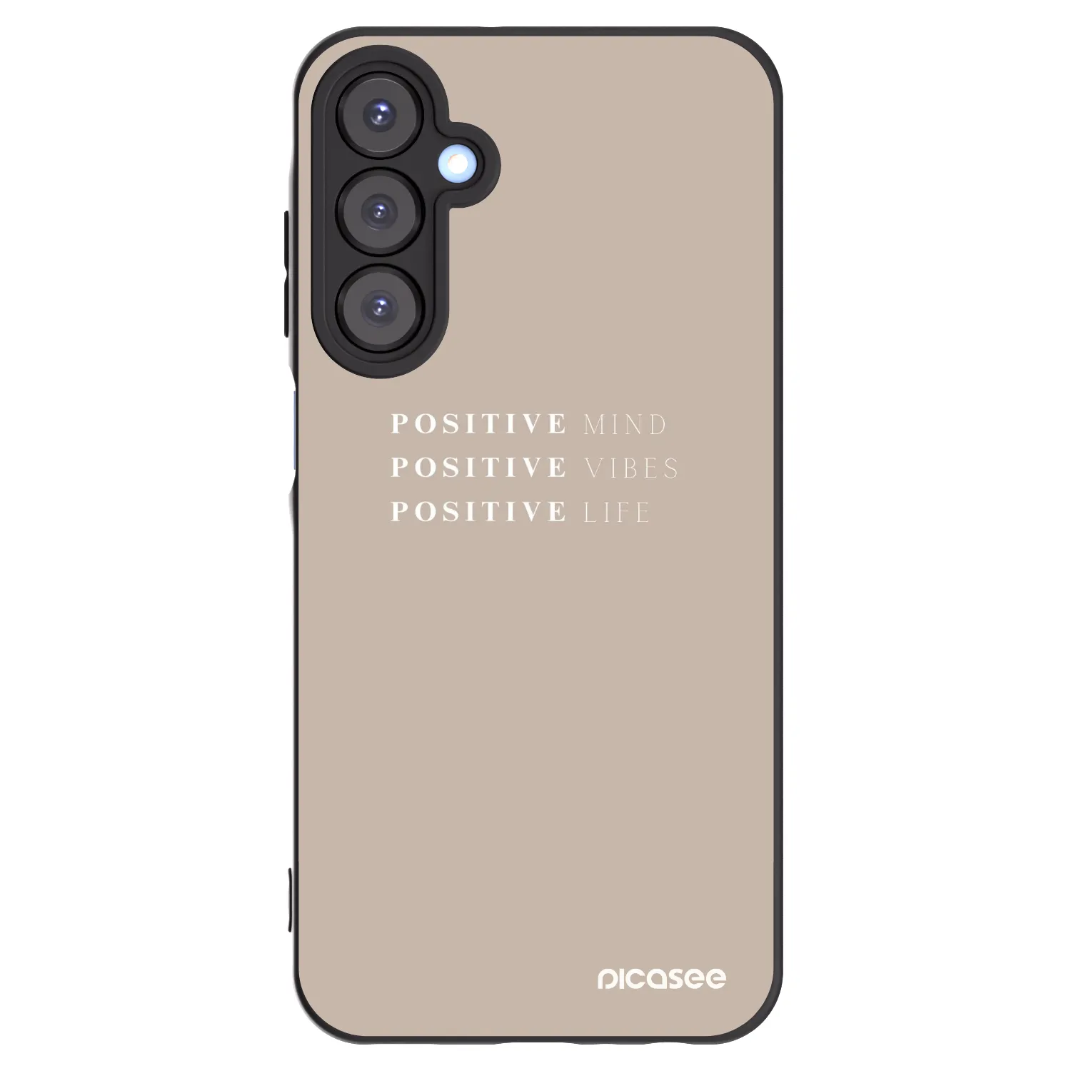 Picasee fekete szilikon tok az alábbi mobiltelefonokra Samsung Galaxy A25 A256B 5G - Positive Vibes