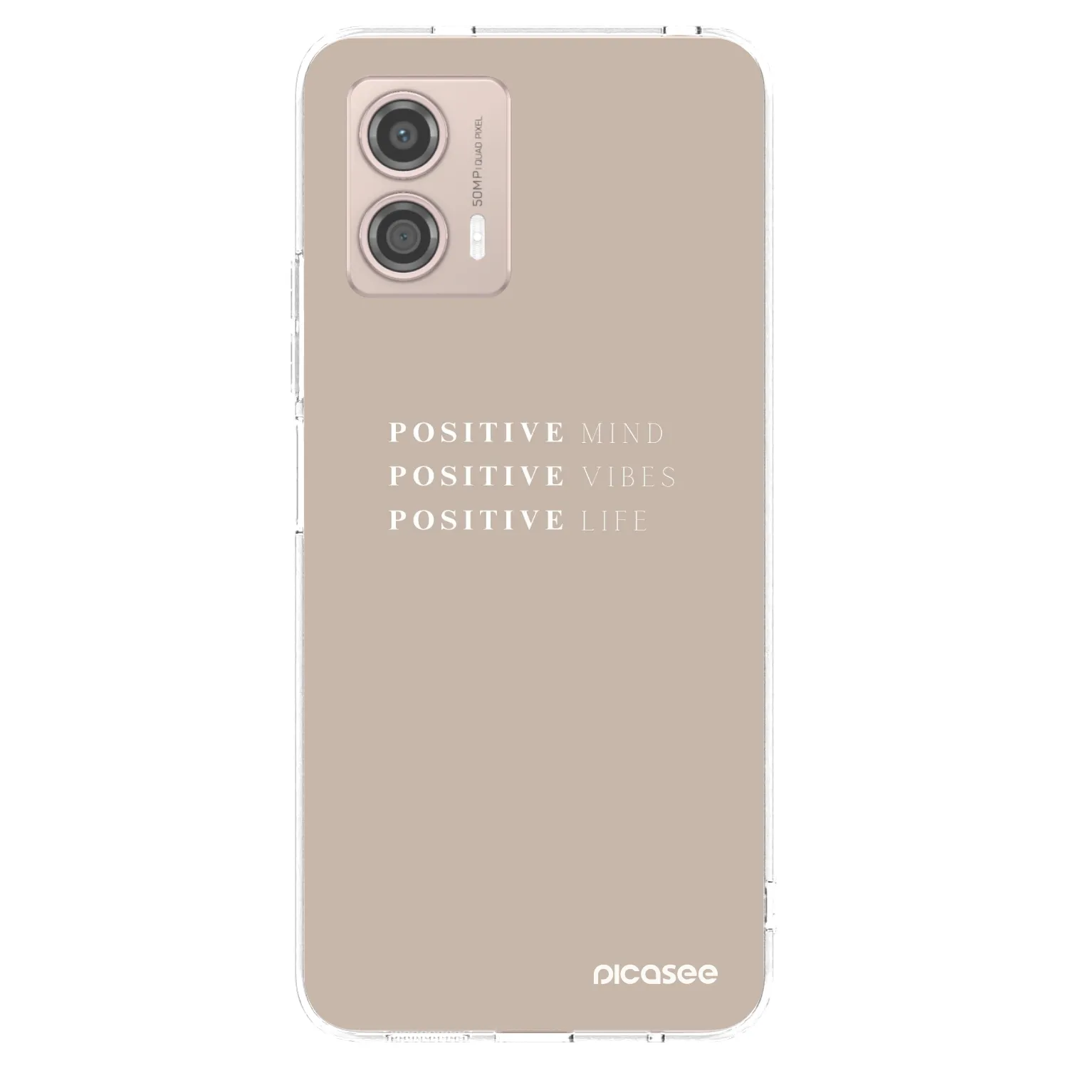 Picasee átlátszó szilikon tok az alábbi mobiltelefonokra Motorola Moto G53 5G - Positive Vibes