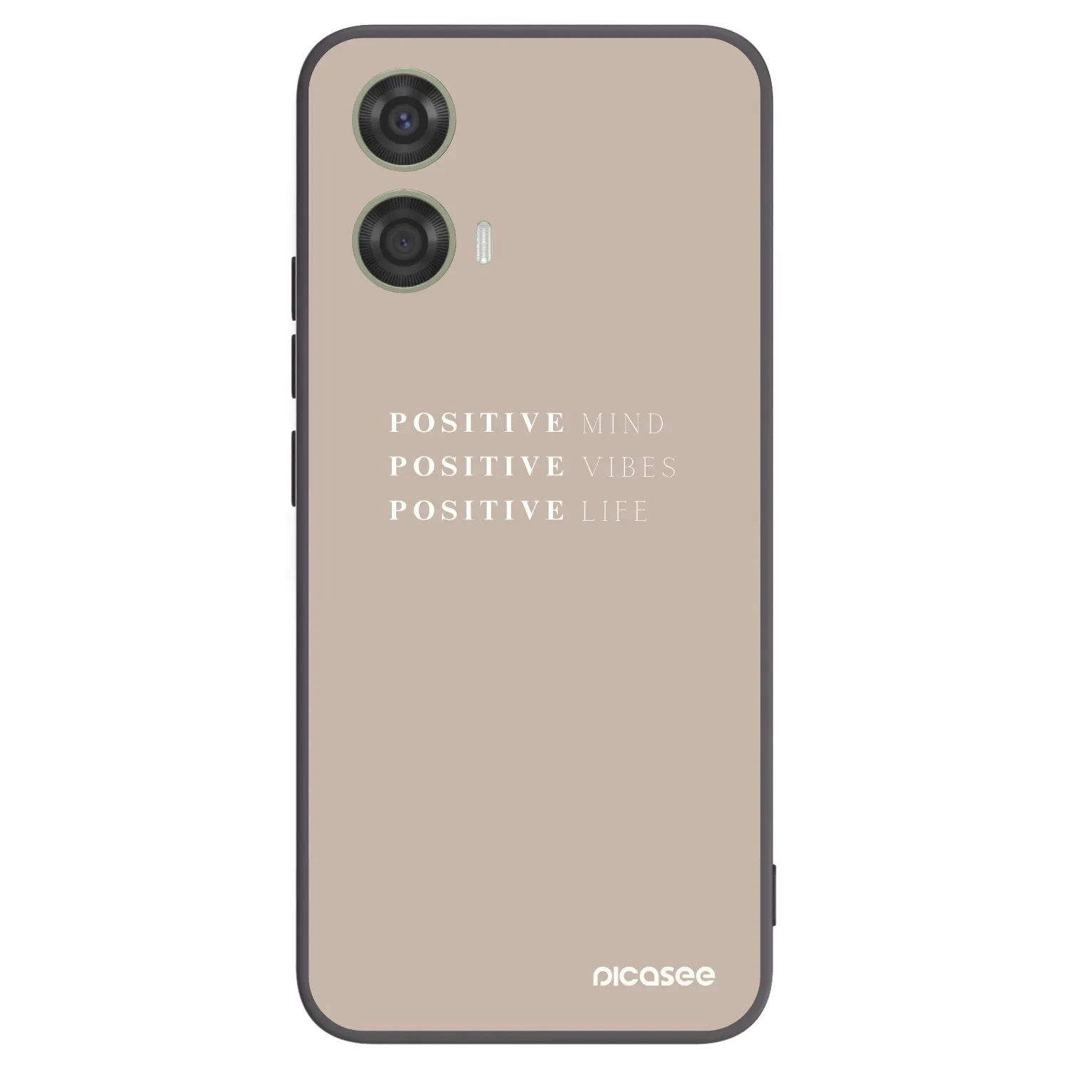 Picasee fekete szilikon tok az alábbi mobiltelefonokra Motorola Moto G24 - Positive Vibes