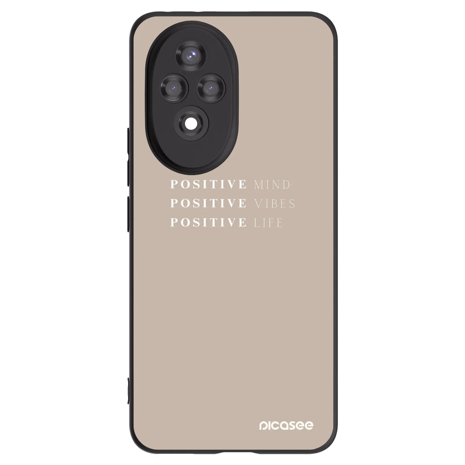Picasee fekete szilikon tok az alábbi mobiltelefonokra Honor 200 Pro 5G - Positive Vibes