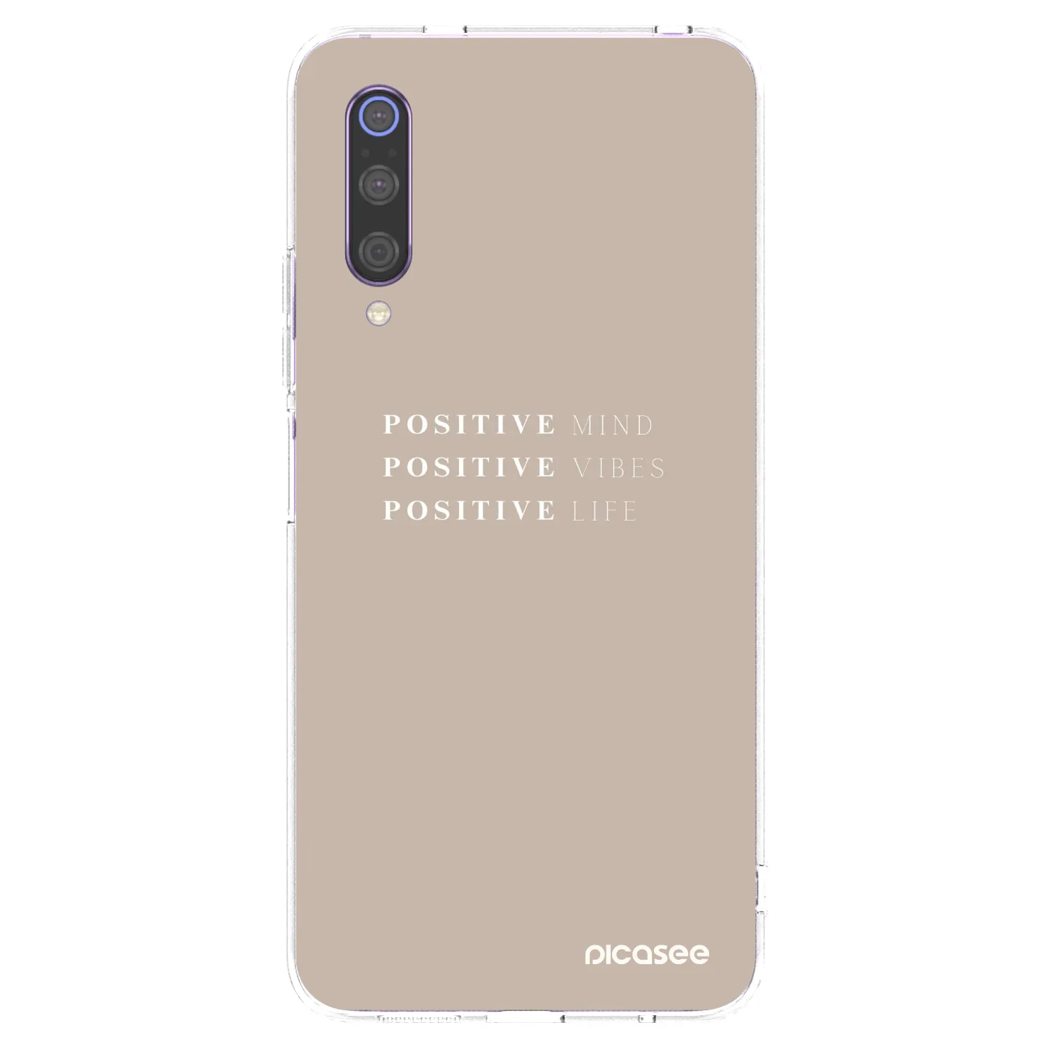 Picasee átlátszó szilikon tok az alábbi mobiltelefonokra Xiaomi Mi 9 - Positive Vibes