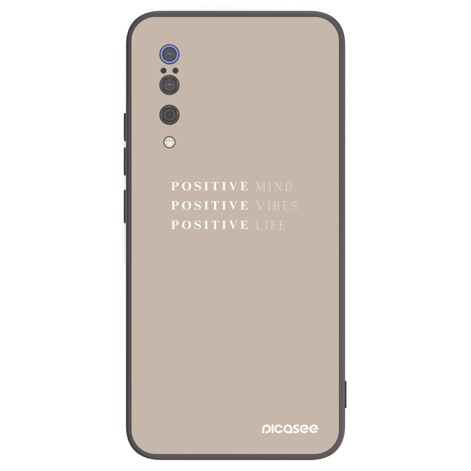 Picasee fekete szilikon tok az alábbi mobiltelefonokra Xiaomi Mi 9 - Positive Vibes