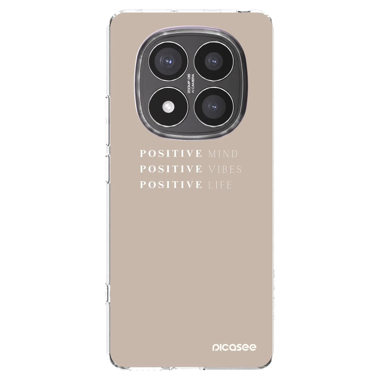 Picasee átlátszó szilikon tok az alábbi mobiltelefonokra Xiaomi Redmi Note 14 Pro+ 5G - Positive Vibes