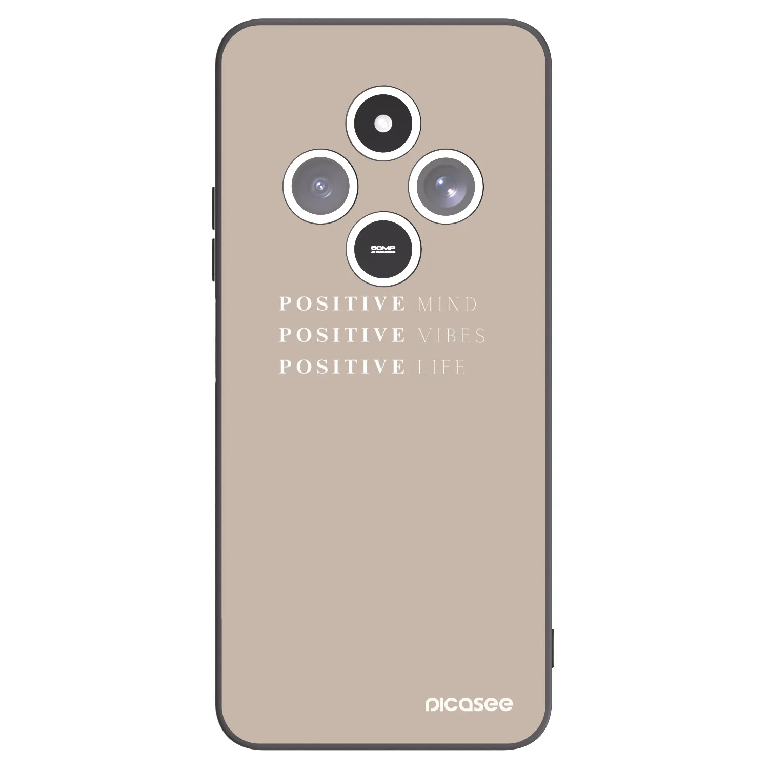 Picasee fekete szilikon tok az alábbi mobiltelefonokra Xiaomi Redmi 14C - Positive Vibes