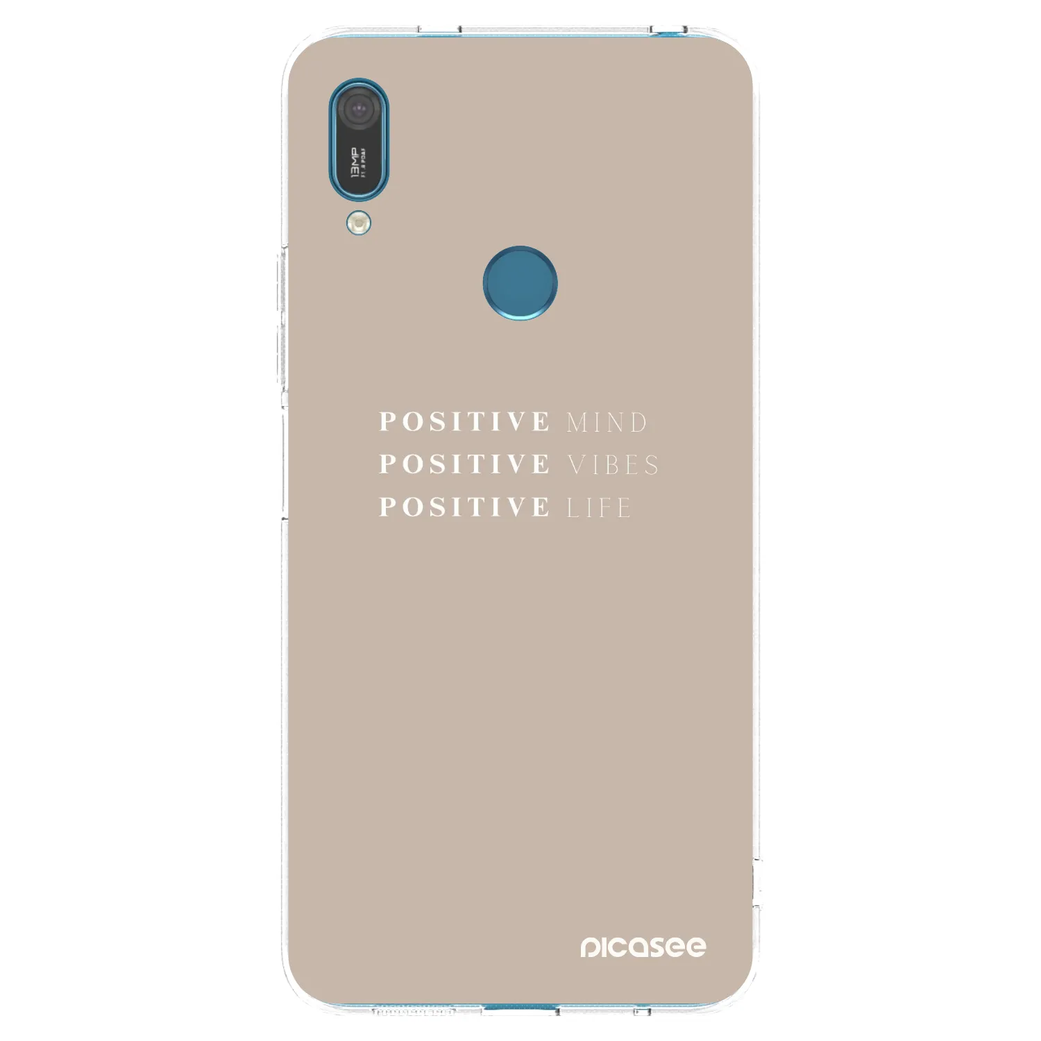 Picasee átlátszó szilikon tok az alábbi mobiltelefonokra Huawei Y7 2019 - Positive Vibes