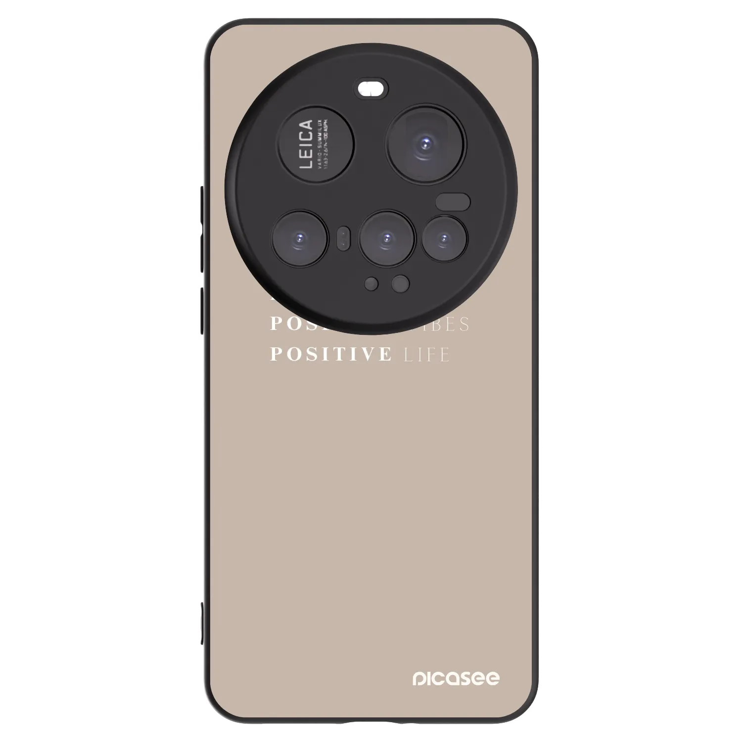 Picasee fekete szilikon tok az alábbi mobiltelefonokra Xiaomi 15 Ultra - Positive Vibes