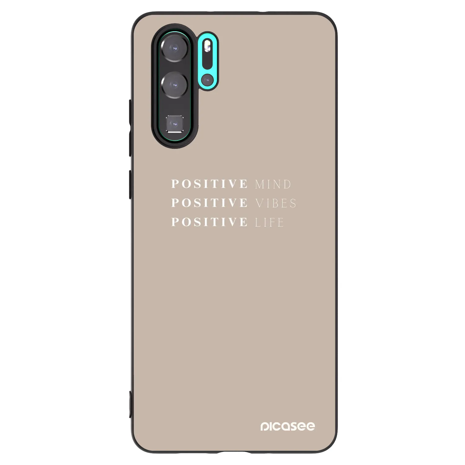 Picasee fekete szilikon tok az alábbi mobiltelefonokra Huawei P30 Pro - Positive Vibes