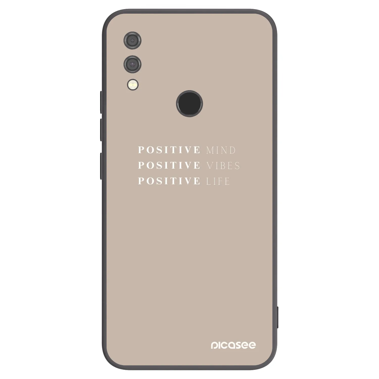 Picasee fekete szilikon tok az alábbi mobiltelefonokra Xiaomi Redmi Note 7 - Positive Vibes