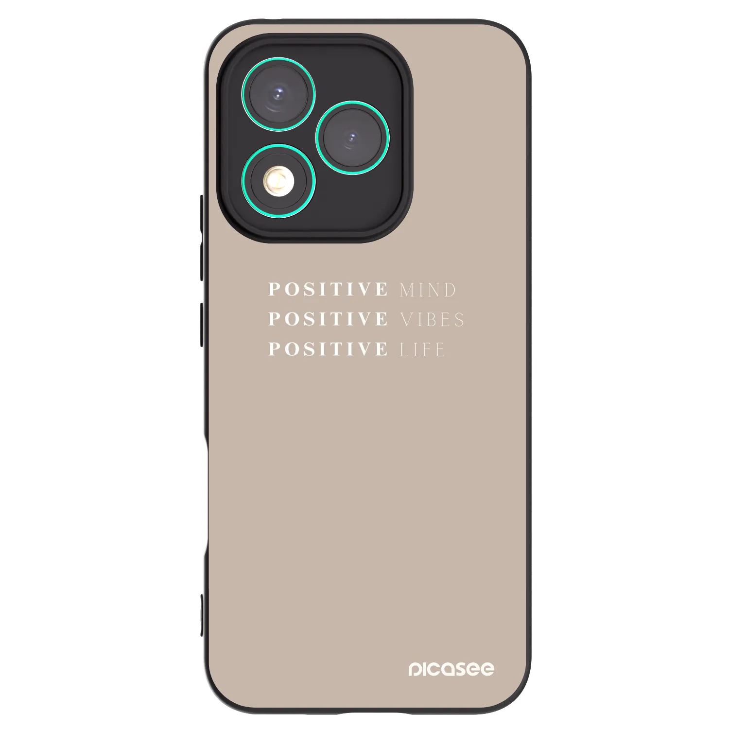 Picasee fekete szilikon tok az alábbi mobiltelefonokra Honor 400 Lite 5G - Positive Vibes