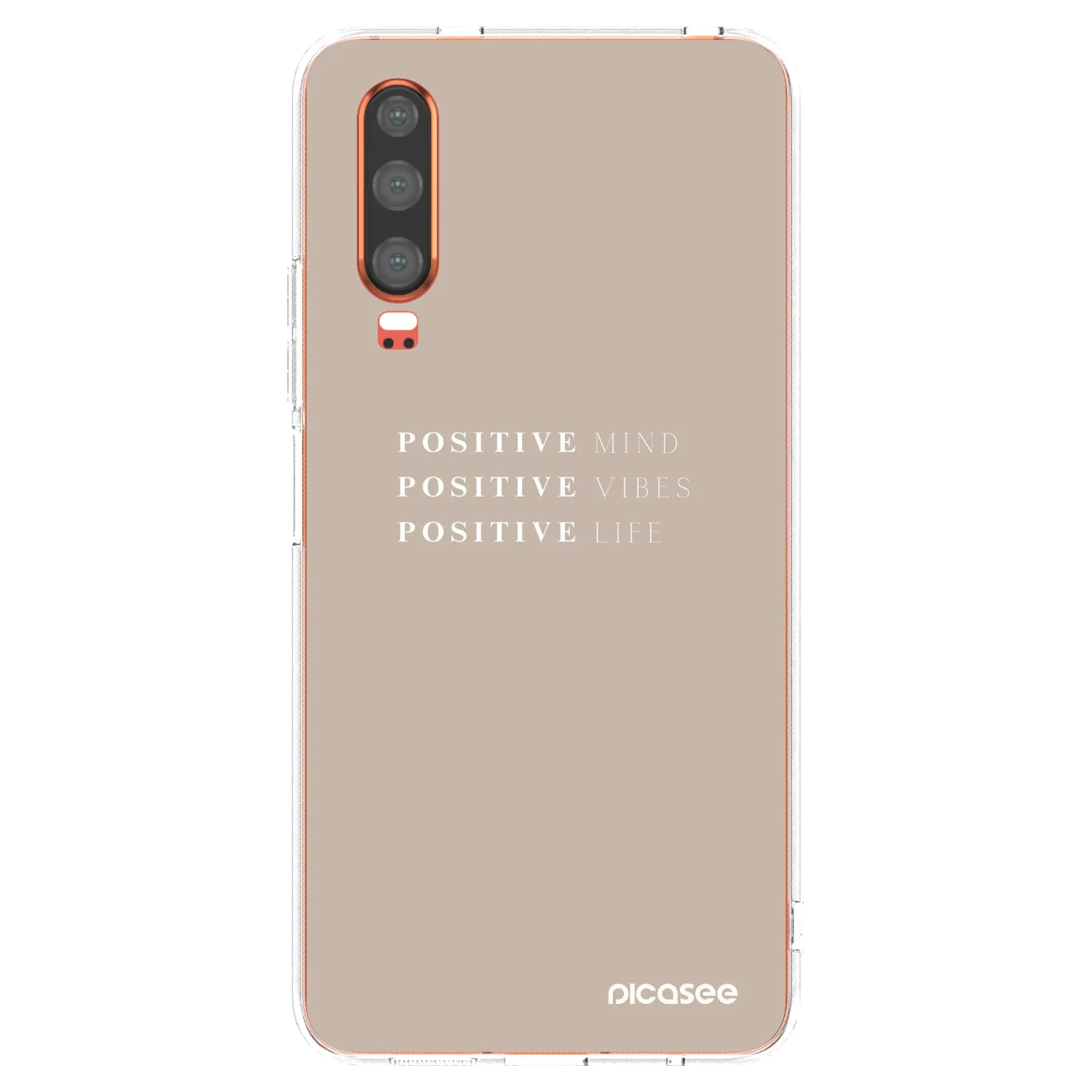 Picasee átlátszó szilikon tok az alábbi mobiltelefonokra Huawei P30 - Positive Vibes
